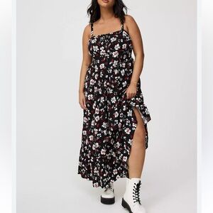 Torrid Challis Smocked Maxi Dress 2x‎